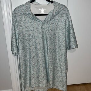 Hickey Freeman Printed Golf Polo. Size Large